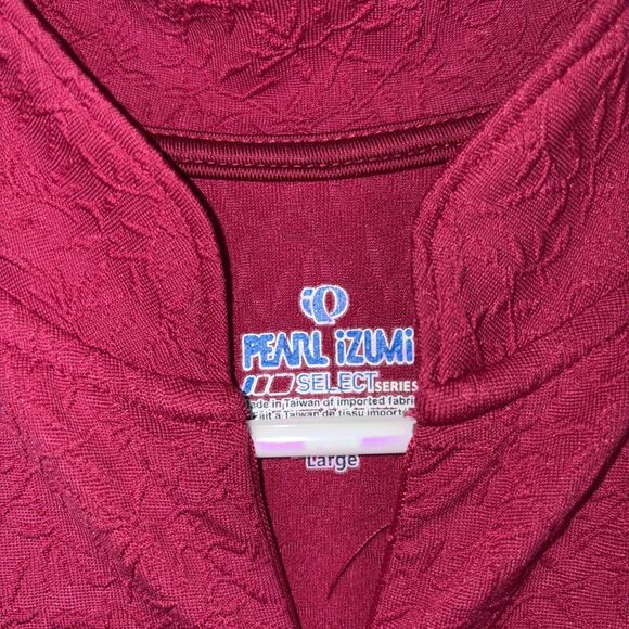 Pearl Izumi Top Cycling womens Size L Red Select Short Sleeves Active - Picture 4 of 9